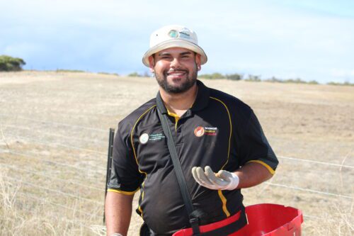 Brookton man planting