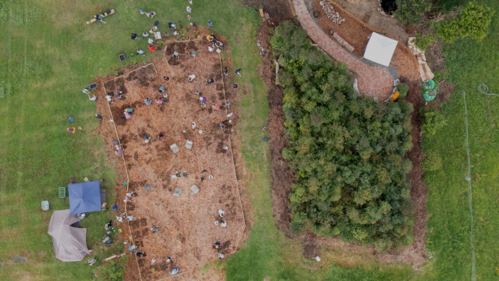 Community program tree planting with Carbon Positive Australia